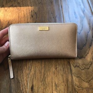 kate spade rose gold wallet